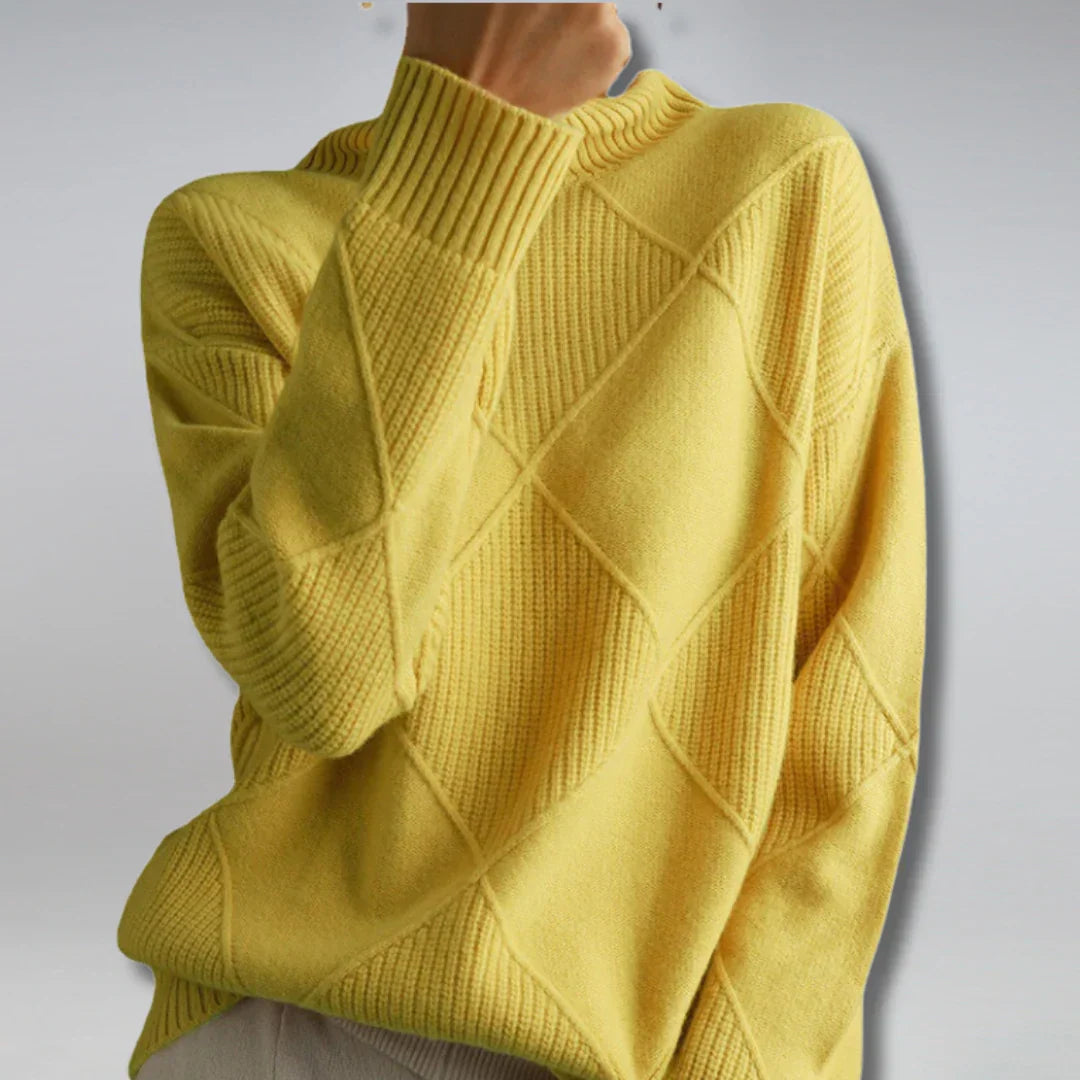 Pull col roulé femme – Maille douce avec charme classique
