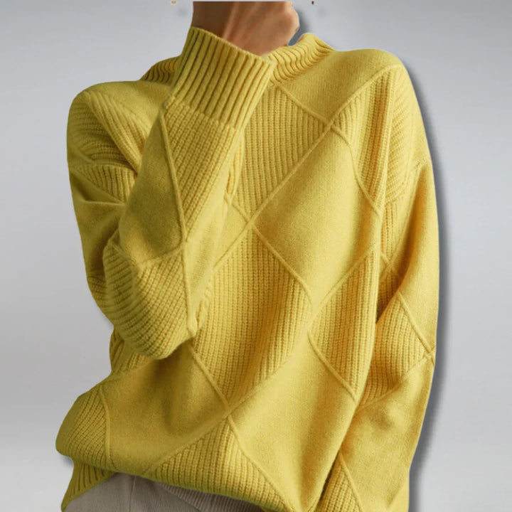 Pull col roulé femme – Maille douce avec charme classique