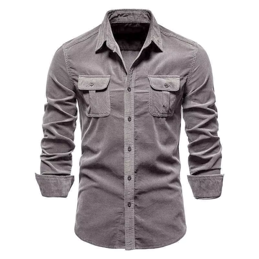 Chemise en corduroy classique pour hommes