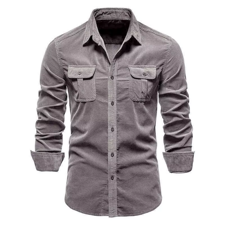 Chemise en corduroy classique pour hommes