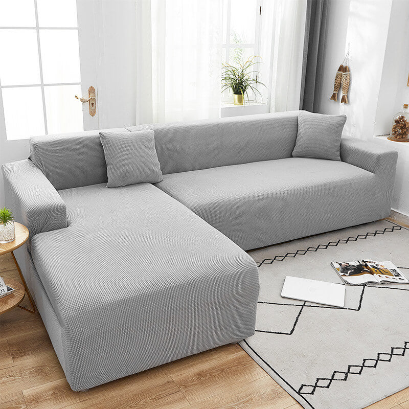 Housse de Sofa Texturée Étirée Protecteur de Sofa Non-Glissant