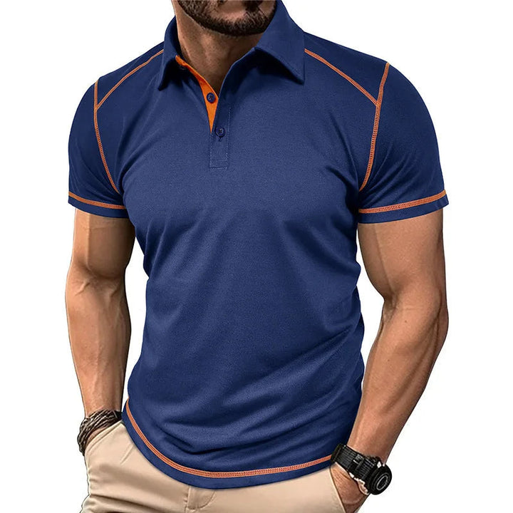 Polo pour hommes Tommy à bloc de couleur – Design classique et confort quotidien