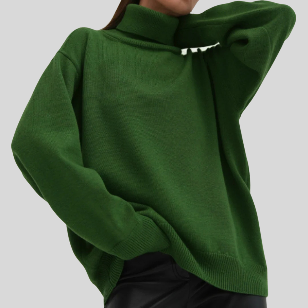 Pull Roule-Col Moderne pour Femme – Couche Élevée pour Temps Froid