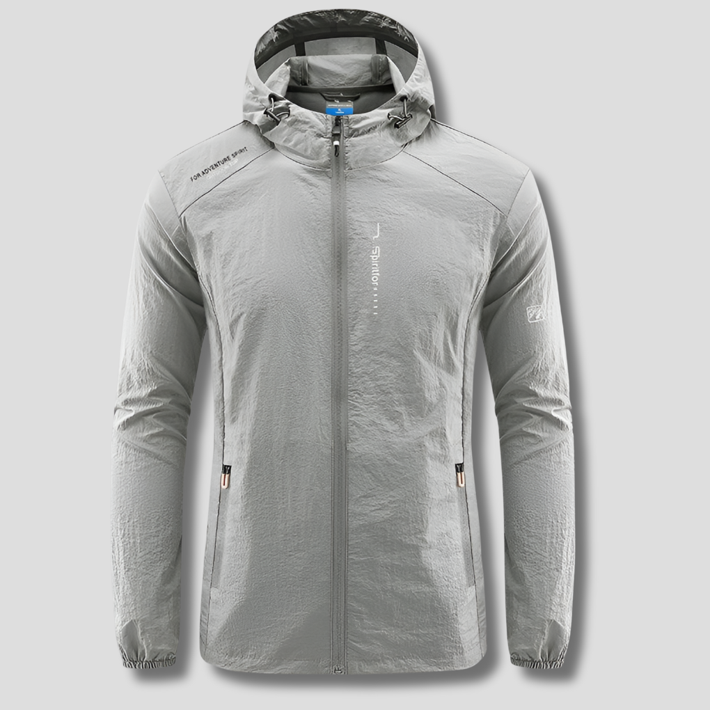 Veste d'été à capuche ultralégère et résistante au vent et au soleil pour hommes