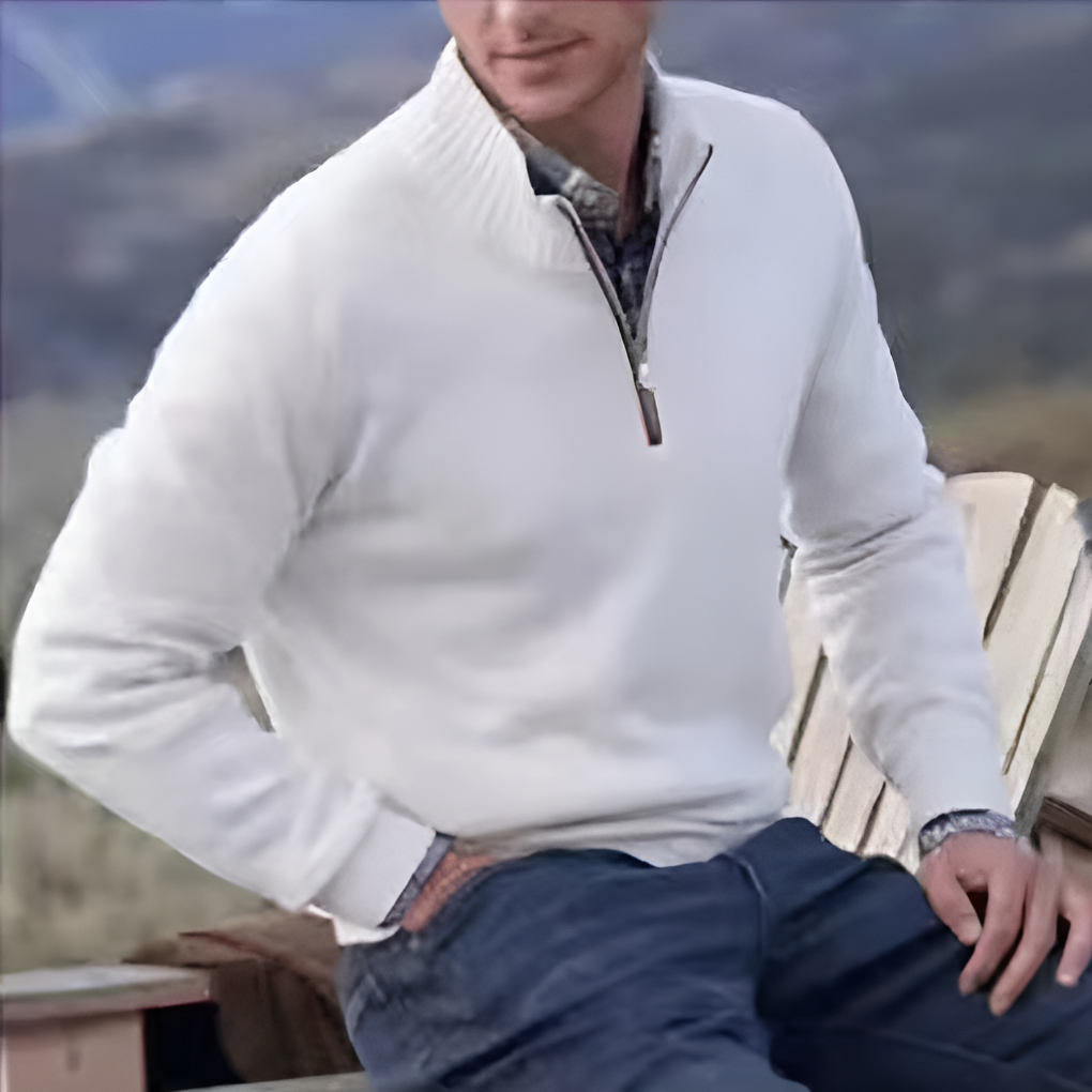 Pull à demi-zip pour homme – Choix de superposition élégant