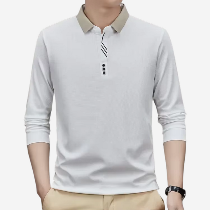 Polo Casual à Manches Longues pour Homme