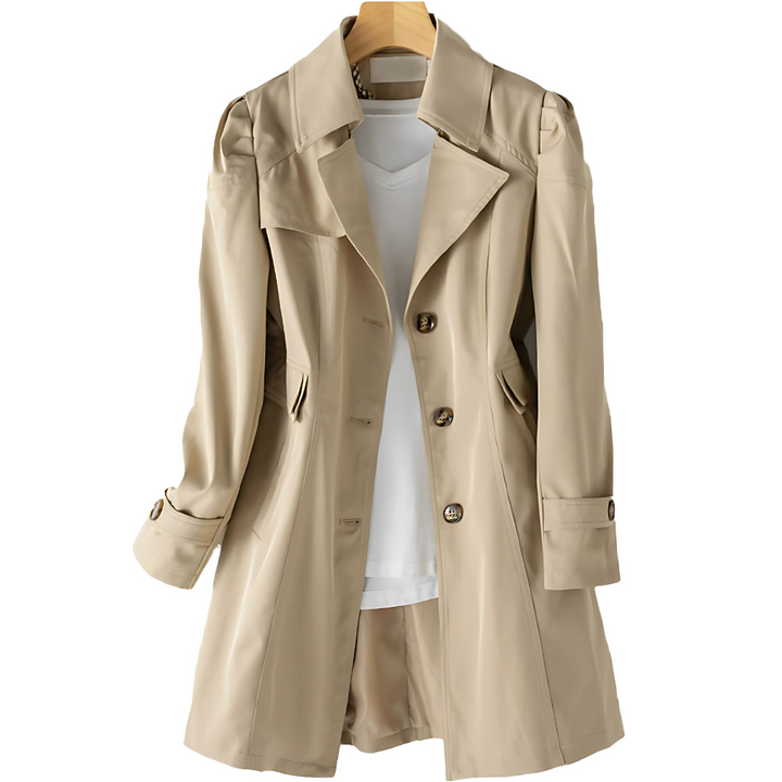 Luciba – Manteau trench de mi-saison pour femmes