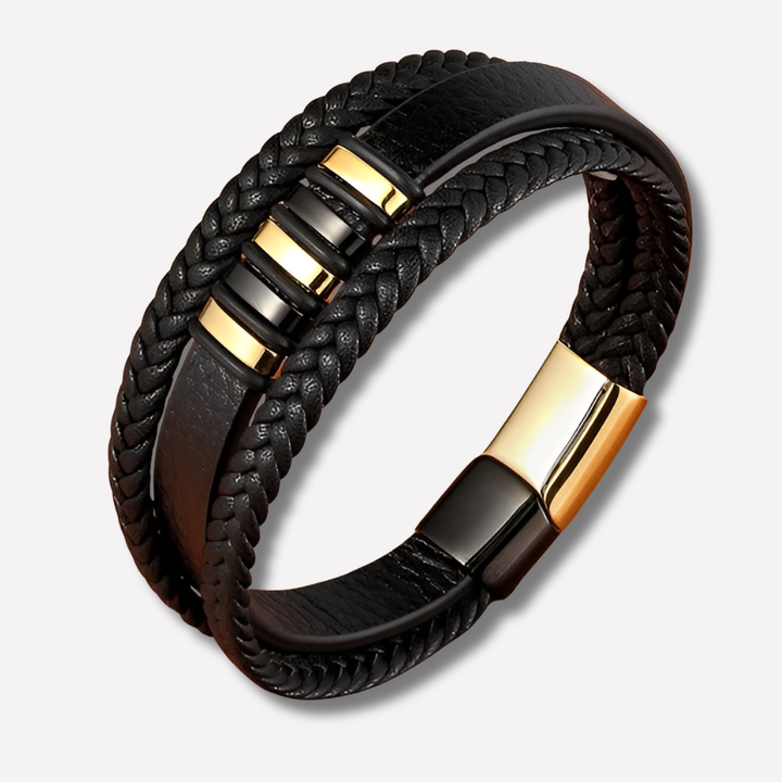 Bracelet en cuir élégant pour hommes accessoire intemporel moderne