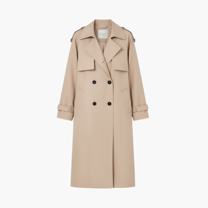 Manteau Trench pour Femmes avec Patte de Bouton Prix de Vente