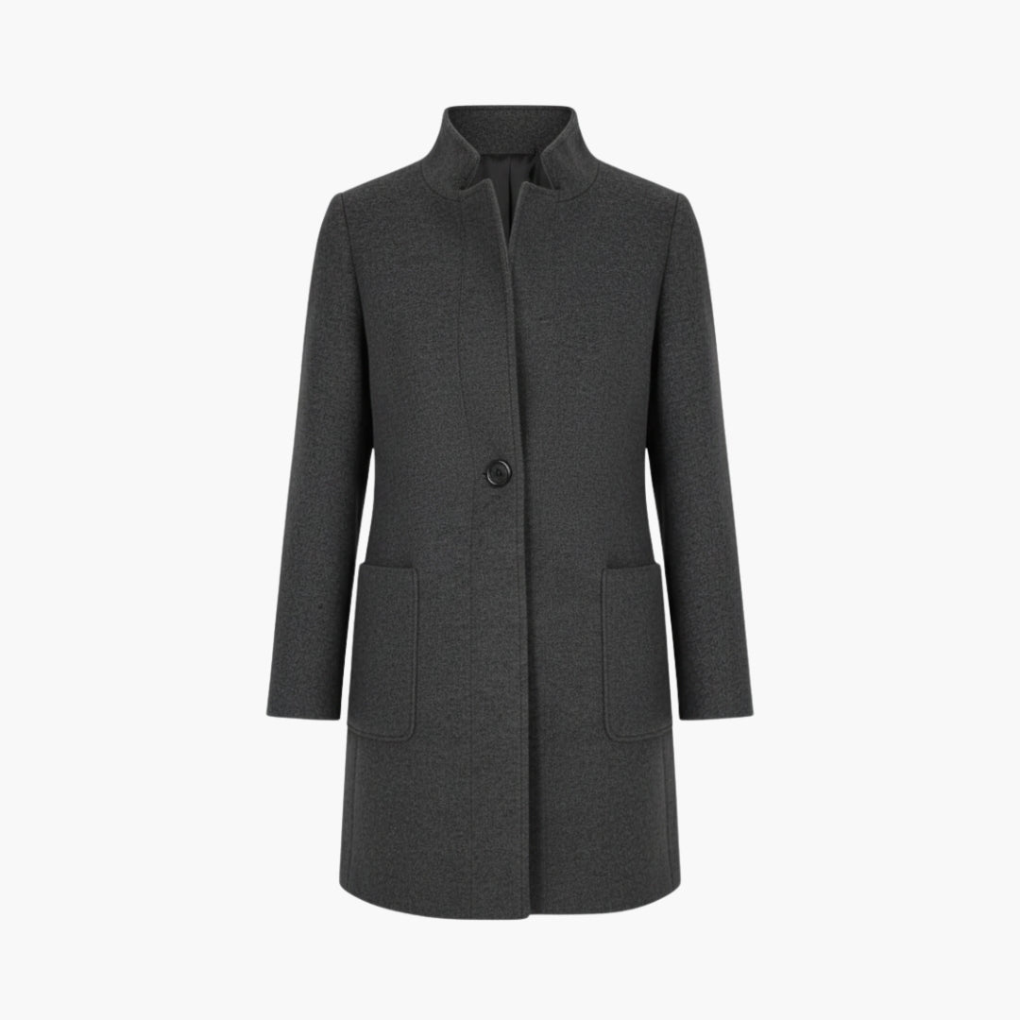Manteau pour femmes avec col montant et poches