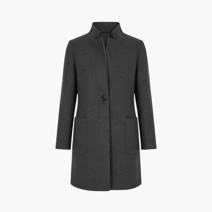 Manteau pour femmes avec col montant et poches