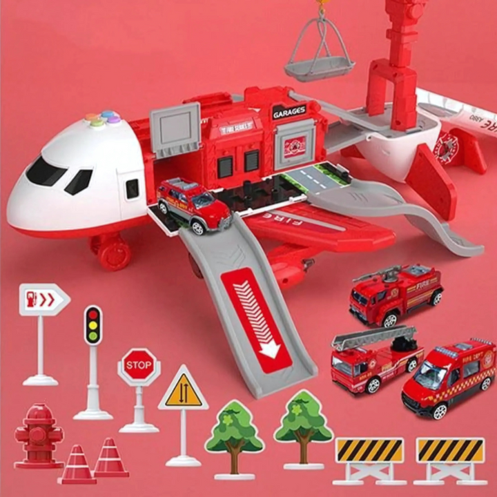 Jouet Avion de Passagers de Stockage Déformable