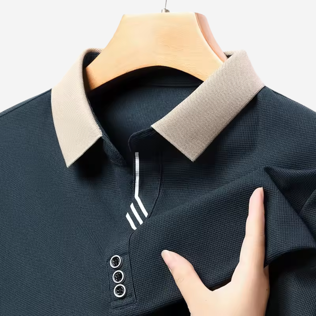 Polo Casual à Manches Longues pour Homme