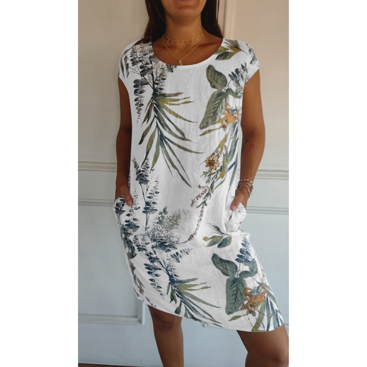 Robe Confortable Col Rond