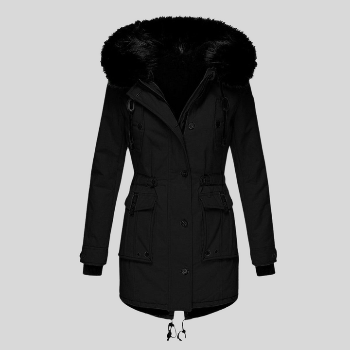 Manteau d'hiver pour femmes avec capuche – Couche fonctionnelle avec poches
