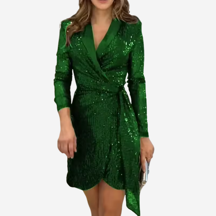 Robe Blazer Chic pour Femmes Sophistication avec une Touche Glamoureuse