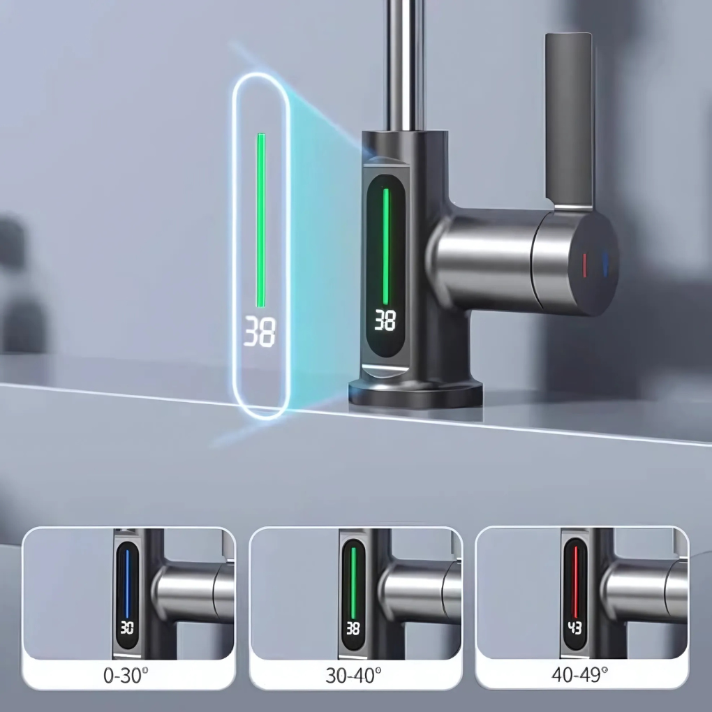 Robinet LED Flexible pour Cuisine & Salle de Bain
