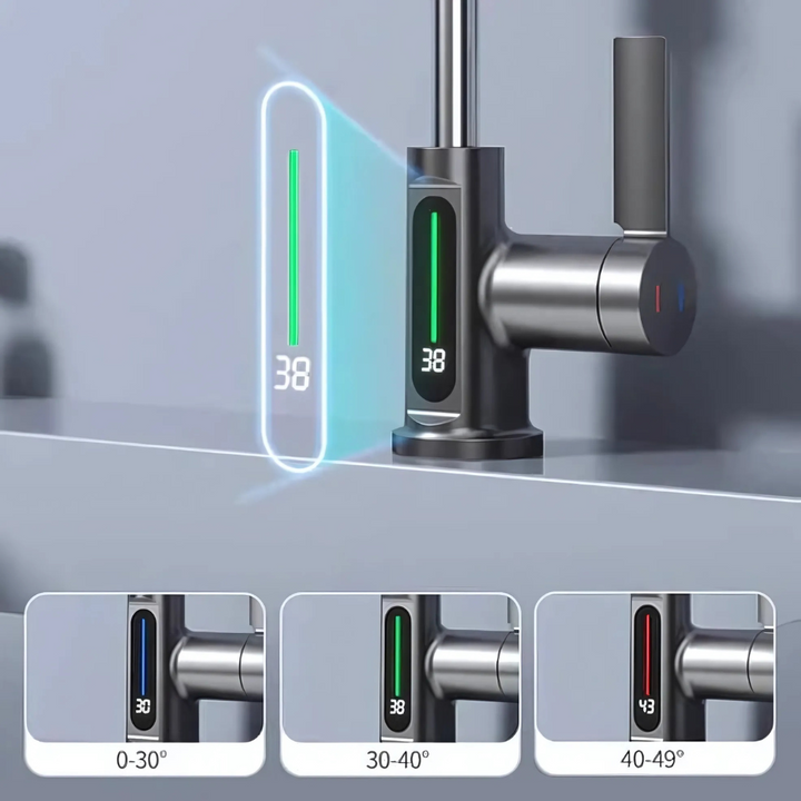 Robinet LED Flexible pour Cuisine & Salle de Bain