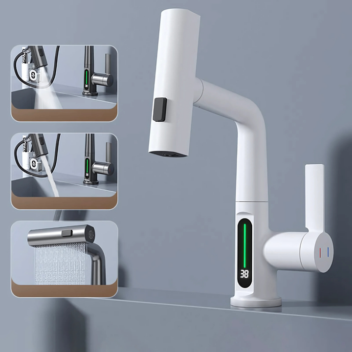 Robinet LED Flexible pour Cuisine & Salle de Bain
