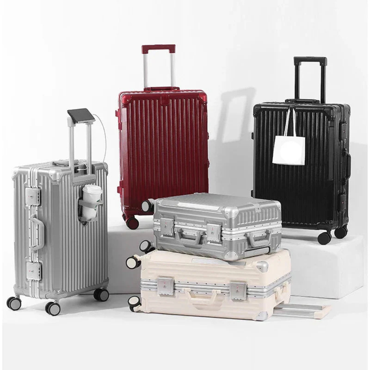 Valise rigide avec cadre en aluminium