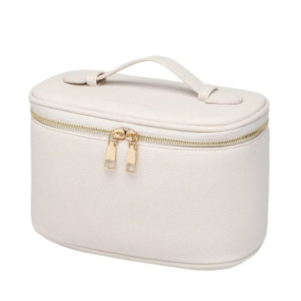 Trousse de maquillage en cuir