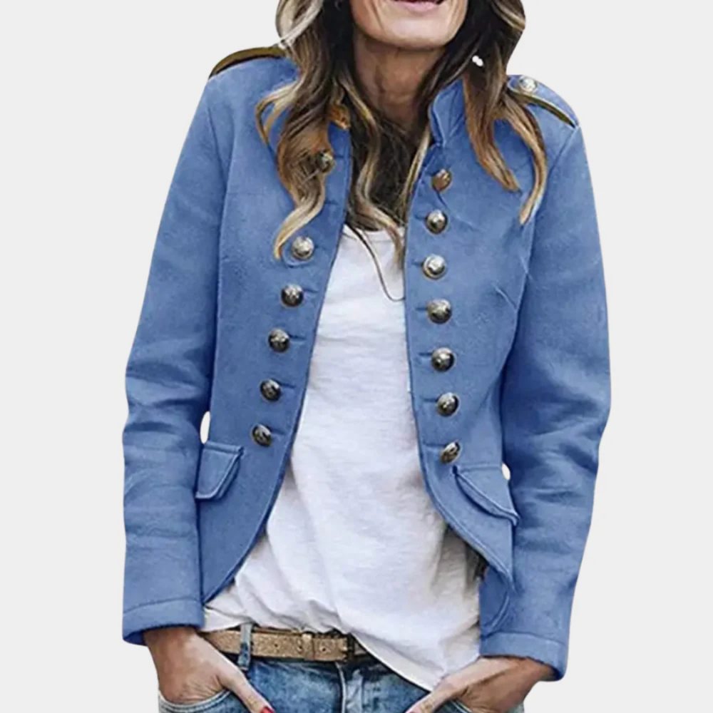 Manteau en Laine Double Breasted pour Femme