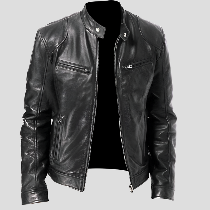 Veste en Cuir Classique pour Hommes