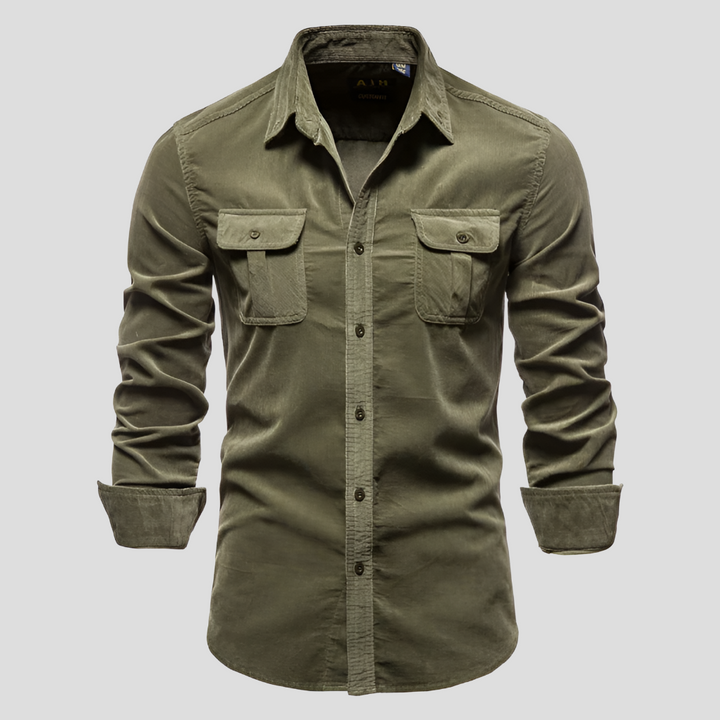 Chemise en Corduroy pour Hommes Texture Intemporelle Confort au Quotidien