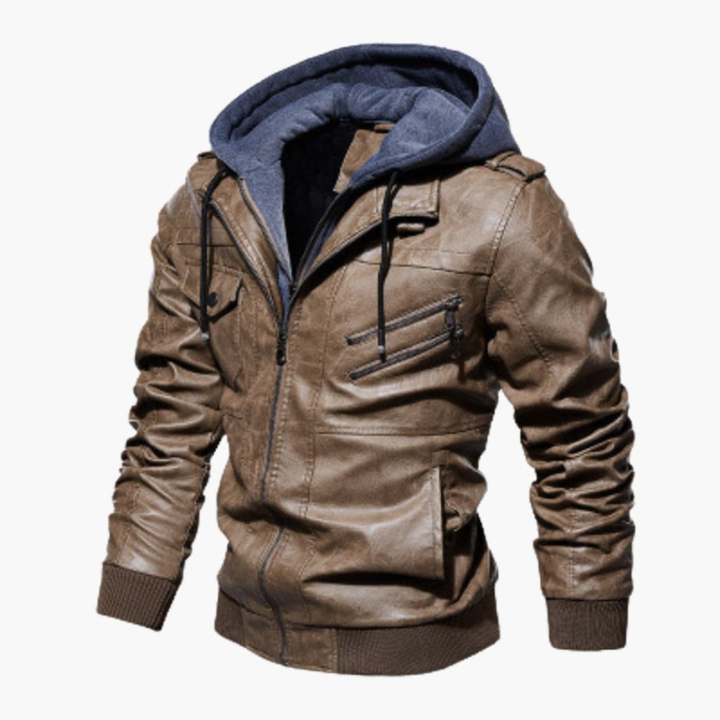 Veste à capuche pour hommes avec plusieurs poches