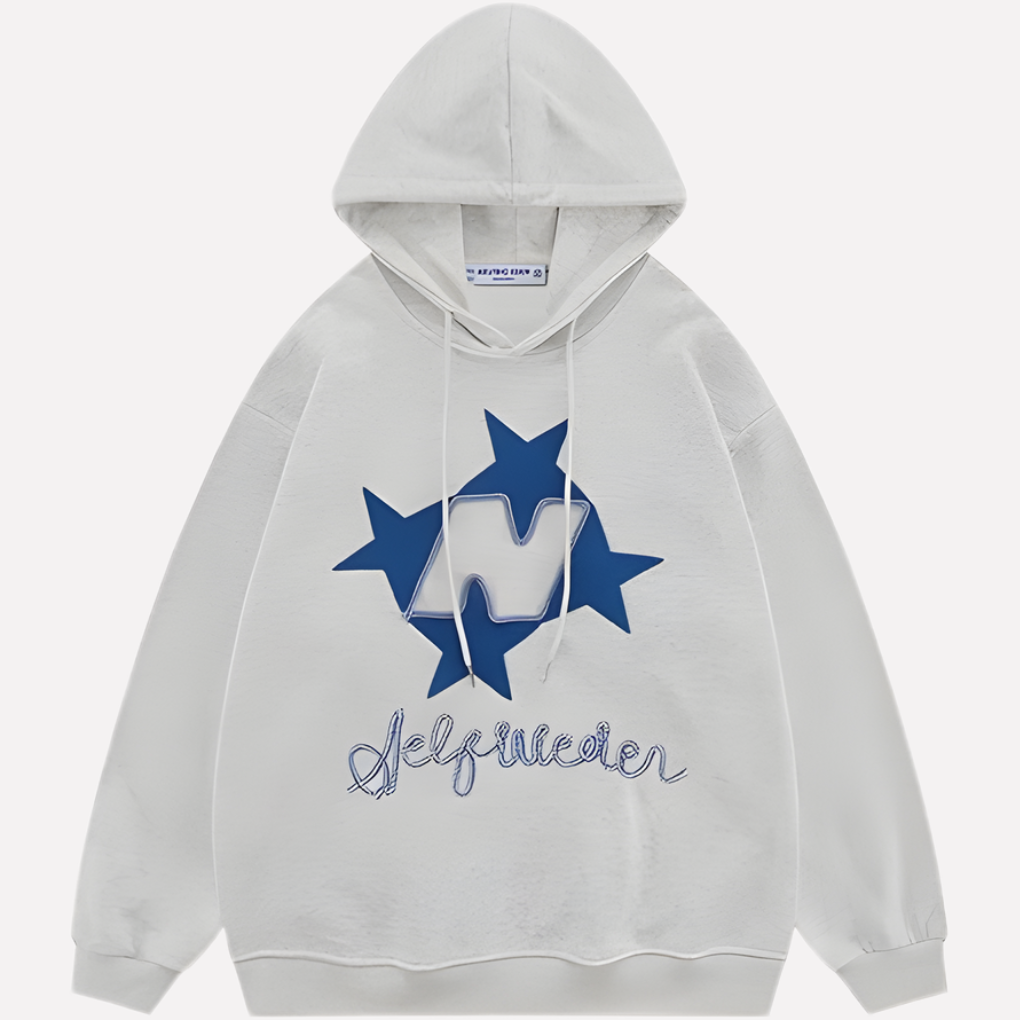 Sweat à Capuche Graphique Oversize Femme