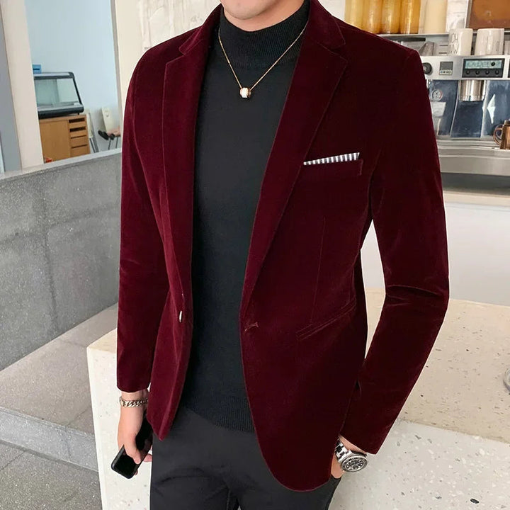 Blazer en Velours Luxe pour Hommes