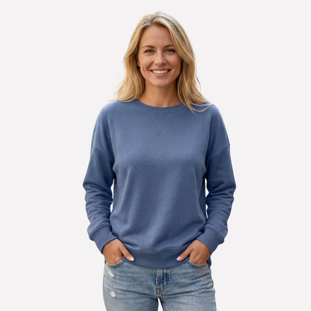 Sweat-shirt à col rond pour femmes