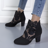 Talons Hauts en Dentelle Brodée
