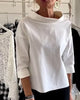 Top Casual avec Revers Larges et Col Montant Mi-Long pour un Look Chic
