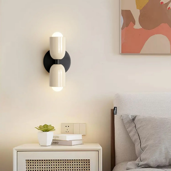 LuxeLumière - Applique Murale Double Design Moderne en Acier Inoxydable, Écologique et Facile à Installer