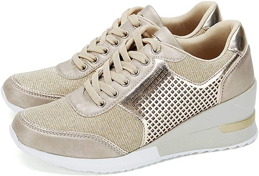 Baskets Wedge Élevées pour Femmes