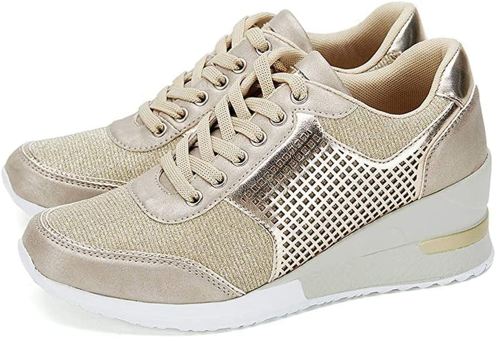 Baskets Wedge Élevées pour Femmes