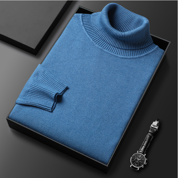 Pull col roulé classique pour homme – Confortable et stylé