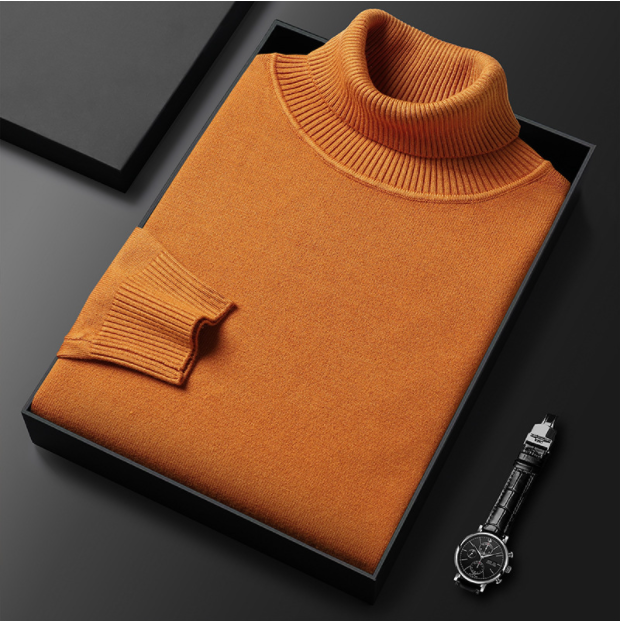 Pull col roulé classique pour homme – Confortable et stylé
