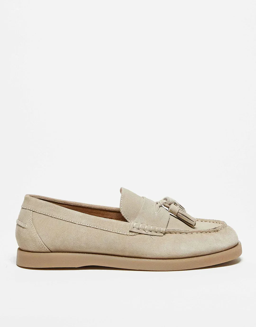 Mocassins de luxe en suède avec détails en frange