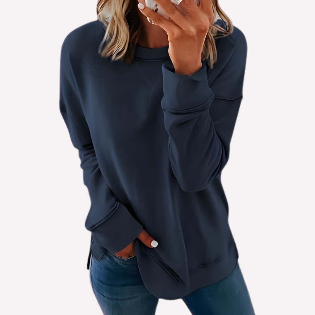 Sweat-shirt à col rond pour femmes