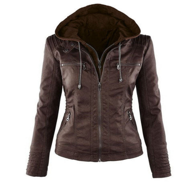 Veste en cuir d'été pour femmes élégance légère pour jours chauds