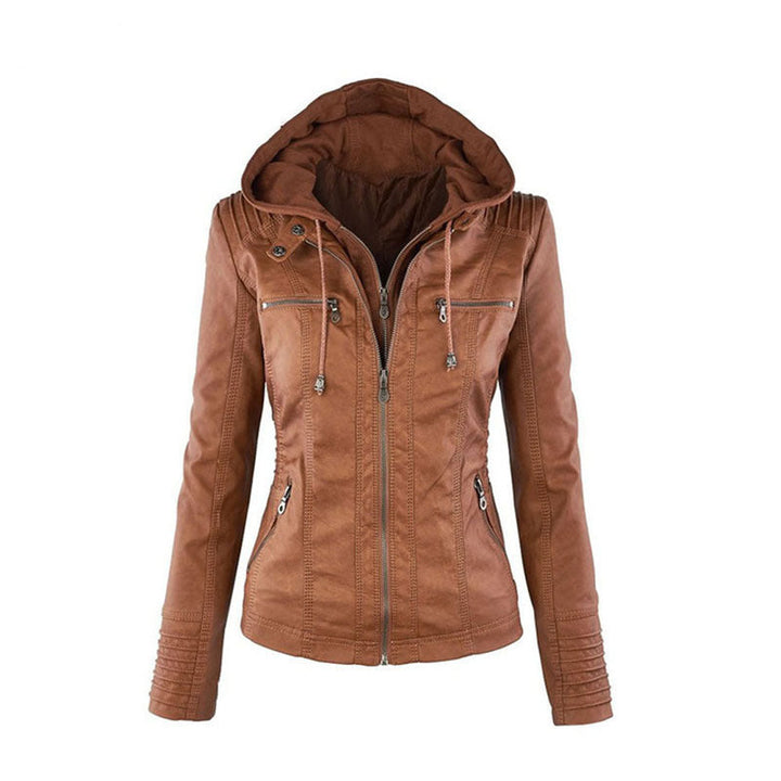 Veste en cuir d'été pour femmes élégance légère pour jours chauds