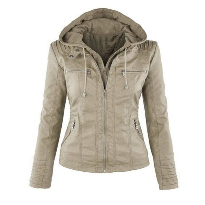 Veste en cuir d'été pour femmes élégance légère pour jours chauds