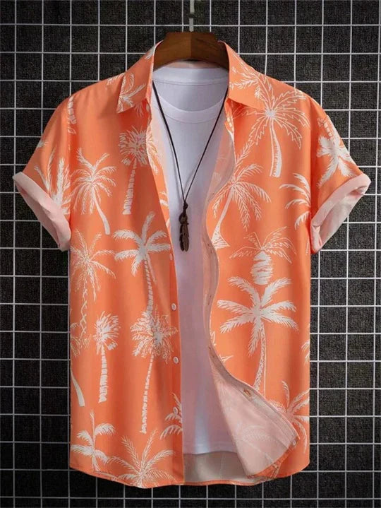 Chemise hawaïenne imprimée fleur 3D style vibrant pour jours détendus