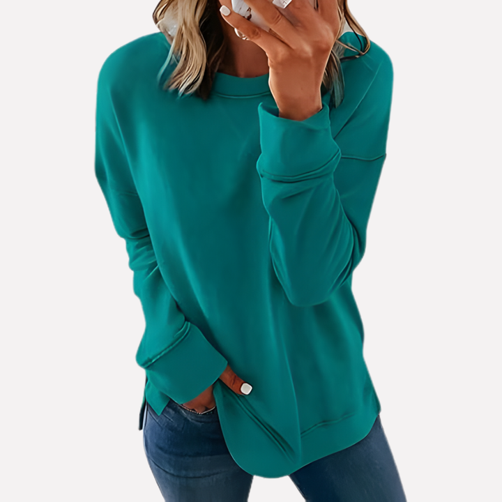 Sweat-shirt à col rond pour femmes
