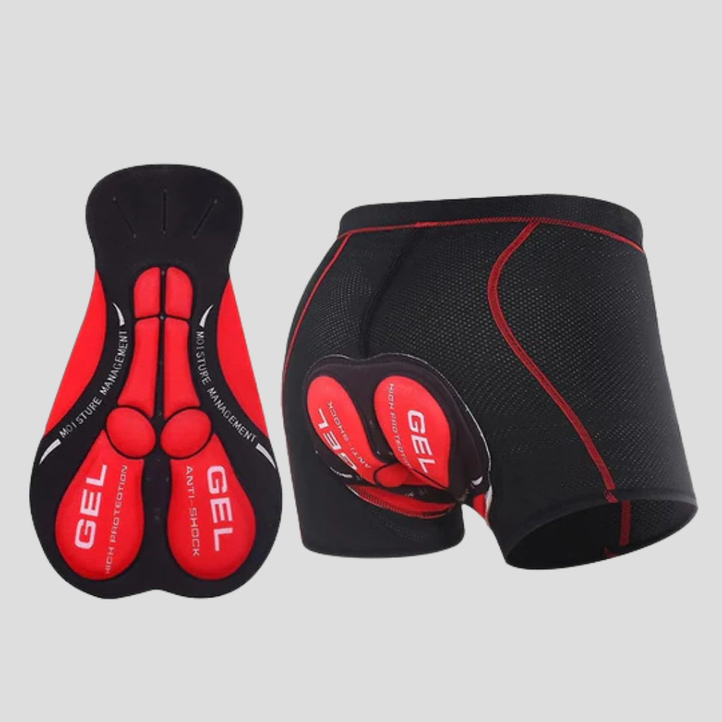 Sous-short de cyclisme unisexe rembourré en gel