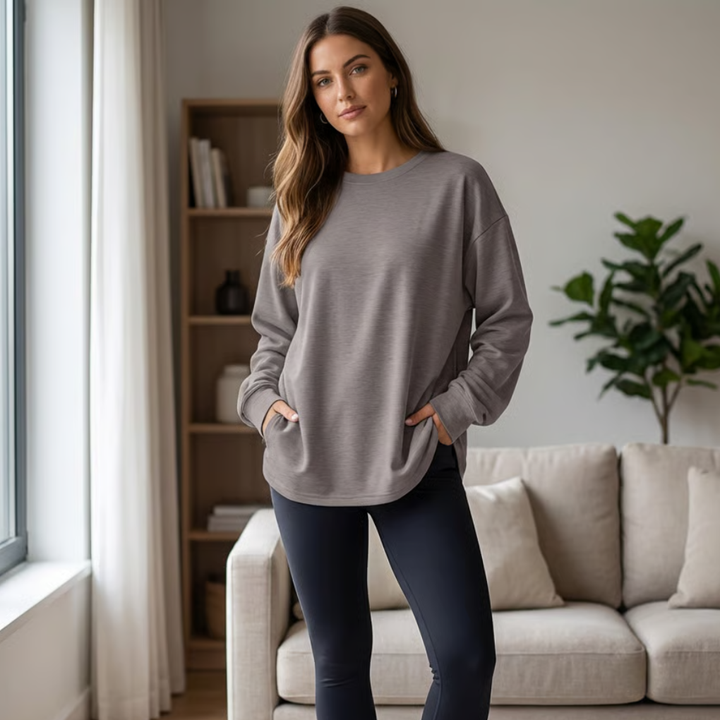 Chemise Longue Manches Amples Femme