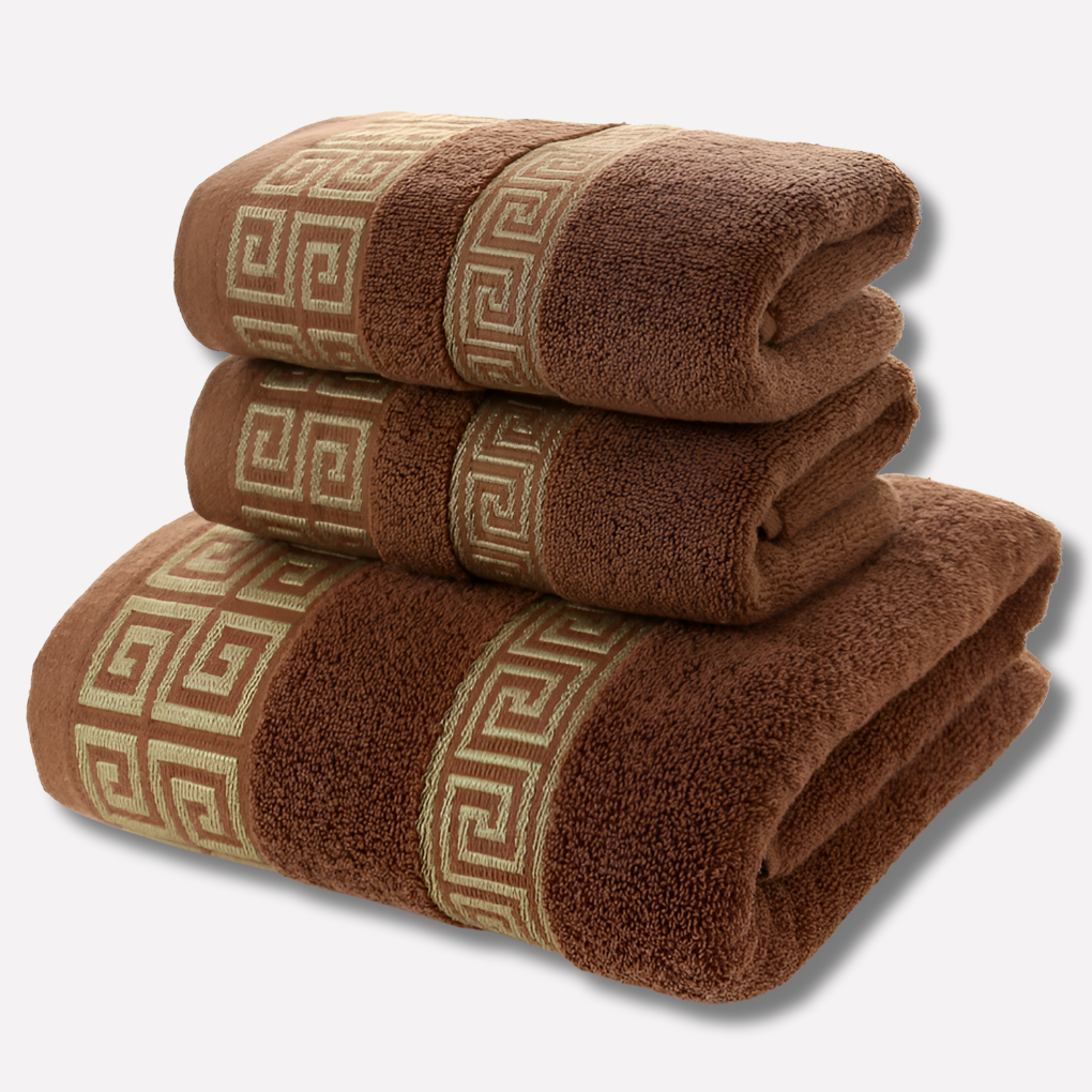 Ensemble de serviettes en coton Casa Luxe Athena (2 pièces)