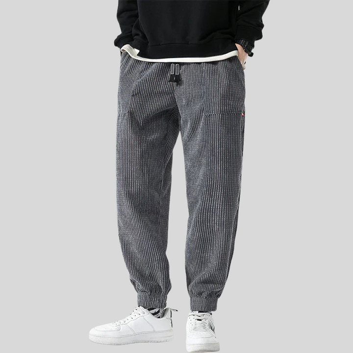 Pantalons de Jogging en Cordes Larges pour Hommes – Style Détente Quotidien